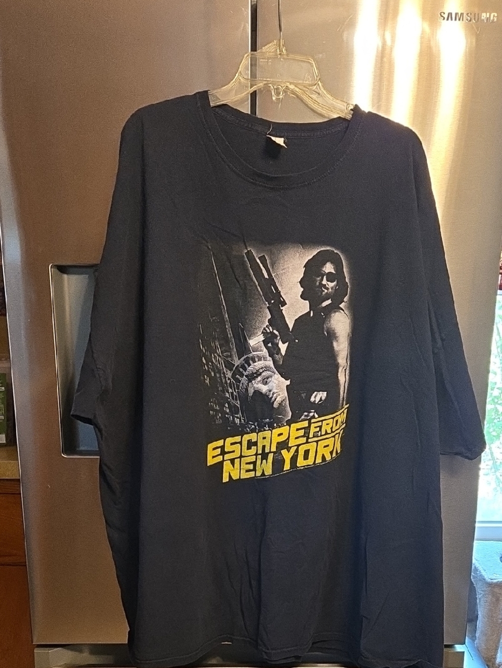 Escape From New York Graphic Tee - Black with Yellow Print